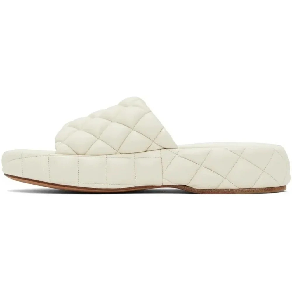 Bottega Veneta Stretch Padded Sandals in White 40 10 With Box Womens Puffy Slide - Picture 15 of 16